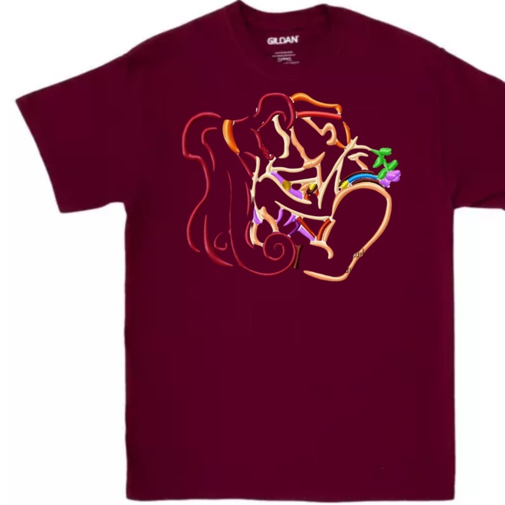 Meg&Hercules embroidered tee